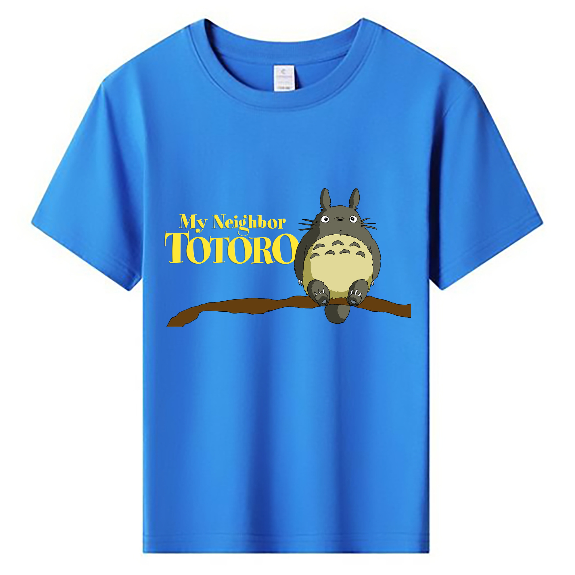 （画像用） となりのトトロ 草壁メイ 草壁サツキ My Neighbor Totoro Satsuki Kusakabe Mei Kusakabe 綿100％キッズTシャツ（フロントプリント）